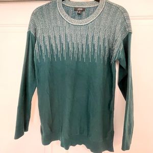 Alfani Teal and Silver Sweater size Medium